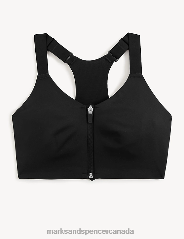 Marks and Spencer near me - Unisex Black Clothing Marks & Spencer Ultimate Support Non Wired Sports Bra 20VTD4542
