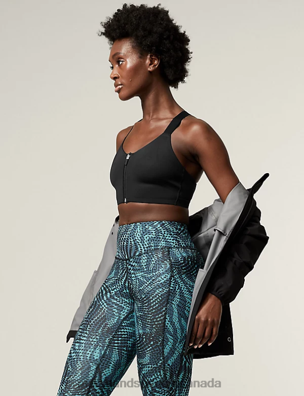 Marks and Spencer near me - Unisex Black Clothing Marks & Spencer Ultimate Support Non Wired Sports Bra 20VTD4542