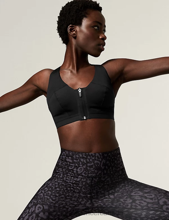 Unisex Black Clothing Marks & Spencer Ultimate Support Non Wired Sports Bra 20VTD4671 - Marks and Spencer Canada locations