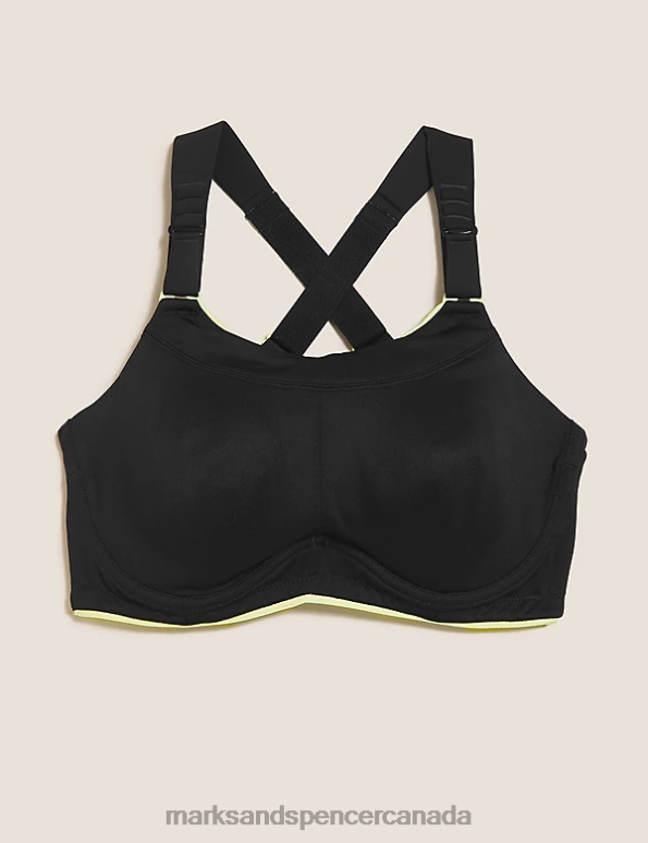Marks and Spencer Canada - Unisex Black Clothing Marks & Spencer Ultimate Support Serious Sports Bra 20VTD4585