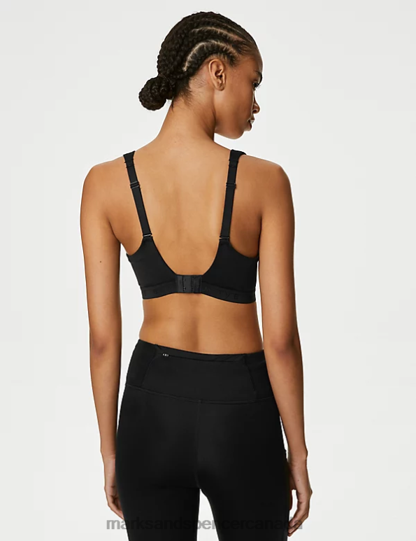 Unisex Black Clothing Marks & Spencer Ultimate Support Wired Sports T-shirt Bra 20VTD4175 - Marks and Spencer online