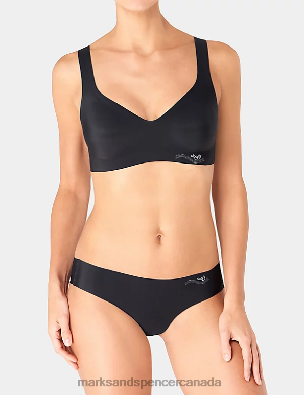 Unisex Black Clothing Marks & Spencer Zero Feel Non Wired Bralette 20VTD3865 - Marks and Spencer Canada locations
