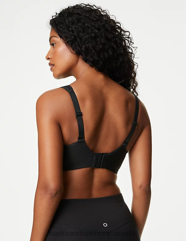 Marks and Spencer near me - Unisex Black Mix Clothing Marks & Spencer 2pk Ultimate Support Non-Wired Sports Bras 20VTD4649