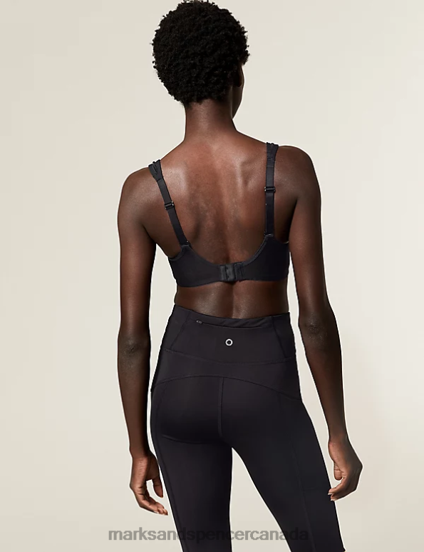 Marks and Spencer Canada - Unisex Black Mix Clothing Marks & Spencer 2pk Ultimate Support Sports Bras 20VTD3743