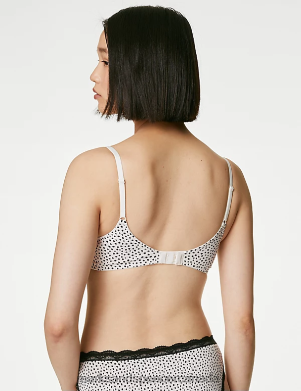 Marks and Spencer sale - Unisex Black Mix Clothing Marks & Spencer 3pk Cotton Rich Non Wired T-Shirt Bras 20VTD4033