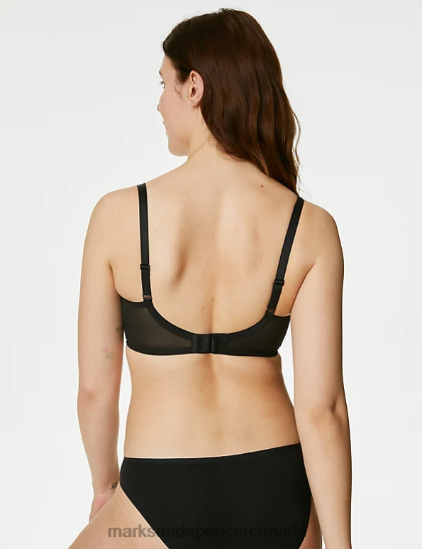 Marks and Spencer sale - Unisex Black Mix Clothing Marks & Spencer 3pk Wired Full Cup Minimiser Bras 20VTD3769