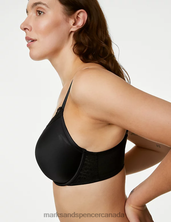 Marks and Spencer sale - Unisex Black Mix Clothing Marks & Spencer 3pk Wired Plunge Bras 20VTD4383