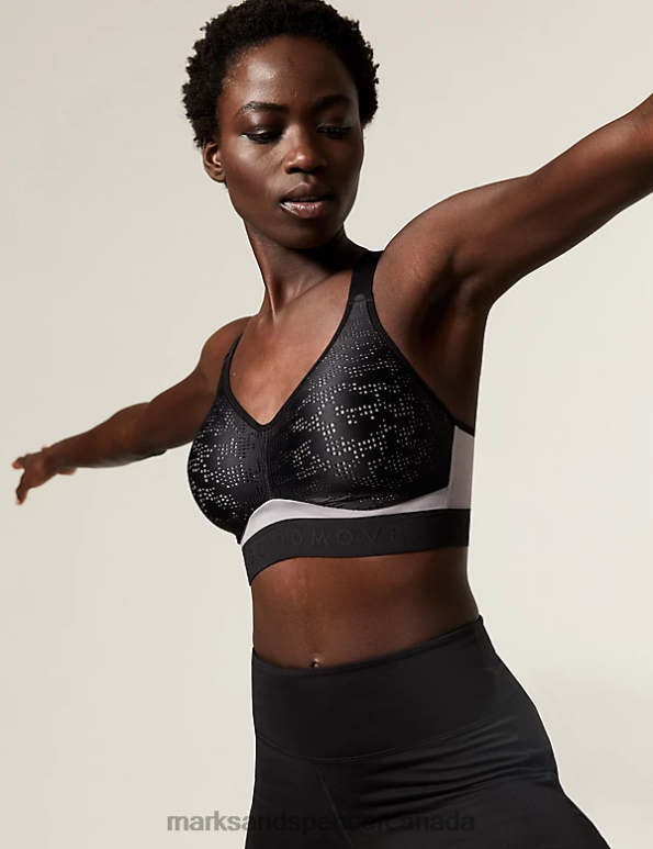 Unisex Black Mix Clothing Marks & Spencer Freedom To Move Ultimate Support Sports Bra 20VTD4576 - Marks and Spencer online