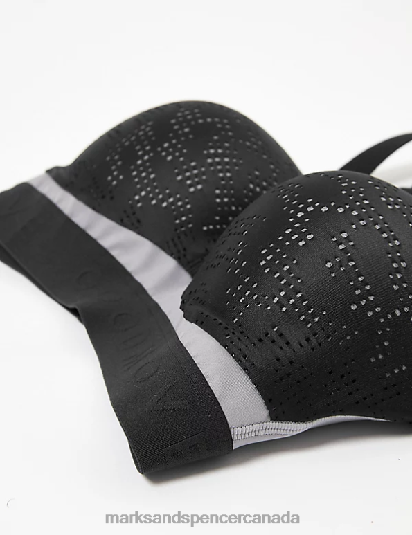 Unisex Black Mix Clothing Marks & Spencer Freedom To Move Ultimate Support Sports Bra 20VTD4576 - Marks and Spencer online