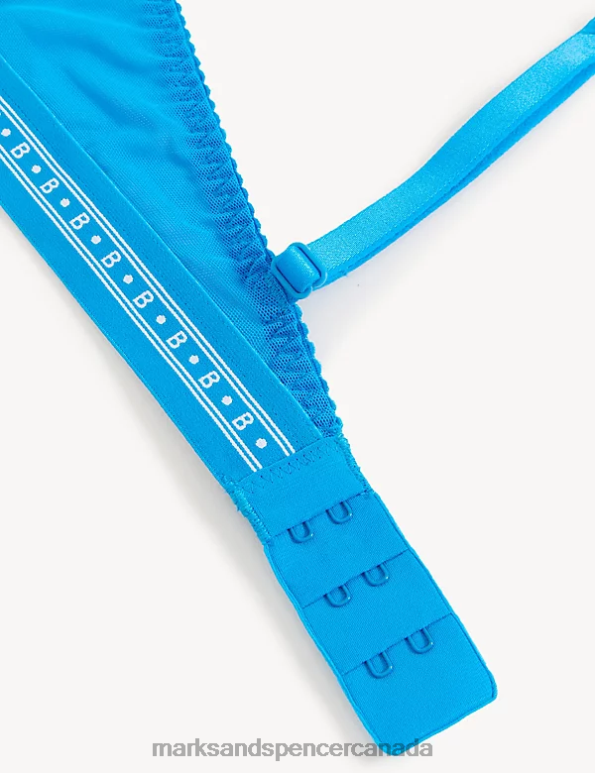 Unisex Bright Turquoise Clothing Marks & Spencer Cleo Lace Wired Balcony Bra 20VTD3828 - Marks and Spencer online