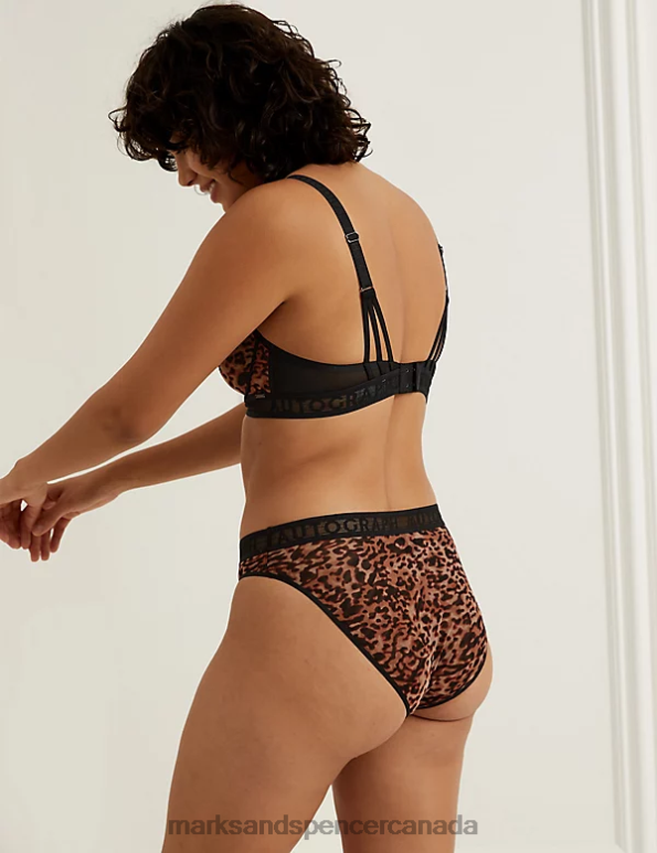 Unisex Cinnamon Blush Clothing Marks & Spencer Tivoli Print Wired Full Cup Bra 20VTD3957 - Marks and Spencer Canada locations