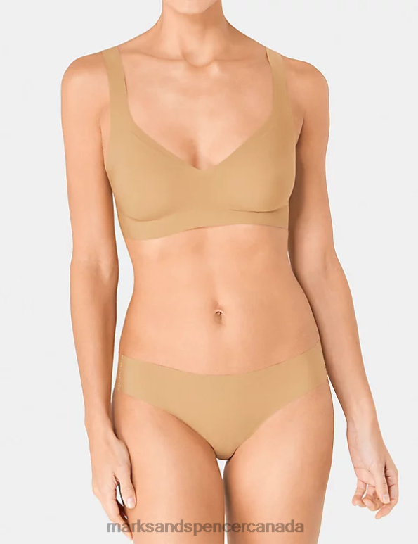 Marks and Spencer Canada - Unisex Cognac Clothing Marks & Spencer Zero Feel Non Wired Bralette 20VTD4270