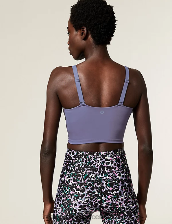 Unisex Dark Grape Clothing Marks & Spencer Medium Support Non Wired Sports Bra 20VTD3889 - Marks and Spencer online