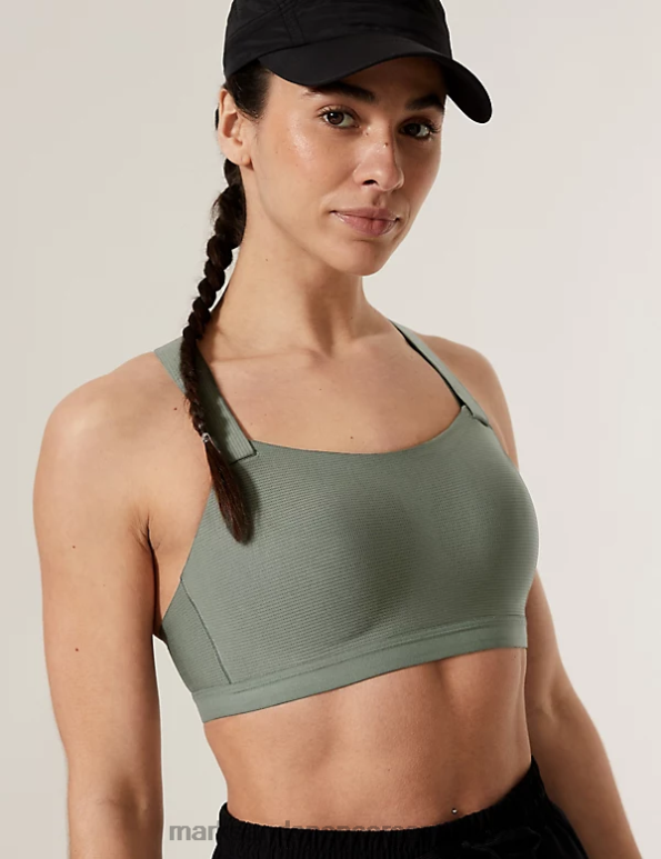 Marks and Spencer sale - Unisex Dark Olive Clothing Marks & Spencer Ultimate Support Custom Fit Sports Bra 20VTD4719