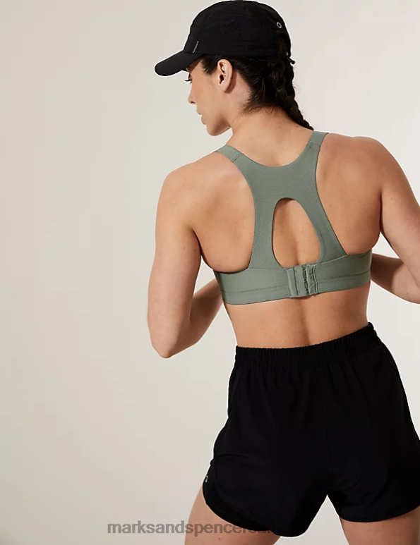 Marks and Spencer sale - Unisex Dark Olive Clothing Marks & Spencer Ultimate Support Custom Fit Sports Bra 20VTD4719