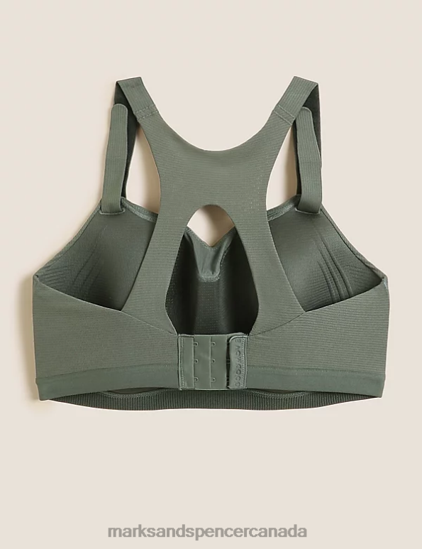 Marks and Spencer sale - Unisex Dark Olive Clothing Marks & Spencer Ultimate Support Custom Fit Sports Bra 20VTD4719