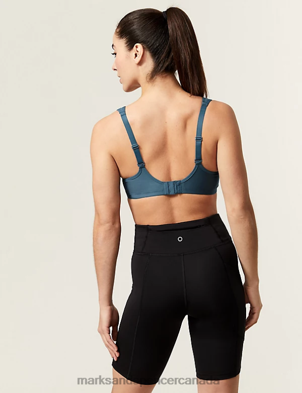 Marks and Spencer Canada - Unisex Dark Turquoise Clothing Marks & Spencer 2pk Ultimate Support Wired Sports Bras 20VTD4107