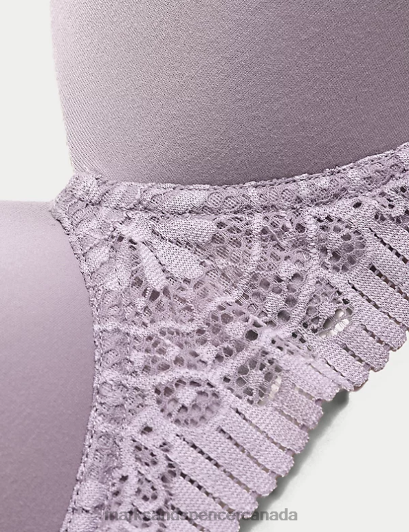 Unisex Dusted Lilac Clothing Marks & Spencer Body Soft Non Wired Full Cup Bra 20VTD4167 - Marks and Spencer outlet