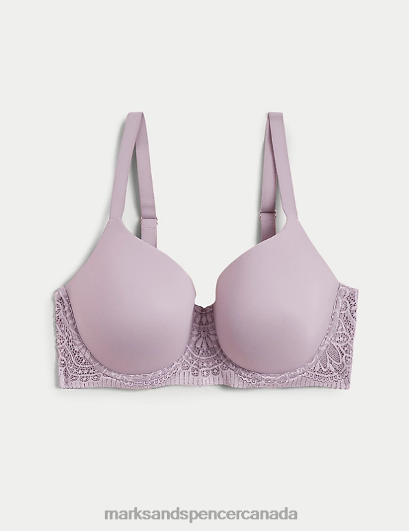 Unisex Dusted Lilac Clothing Marks & Spencer Body Soft Wired Full Cup T-Shirt Bra 20VTD4176 - Marks and Spencer Canada locations