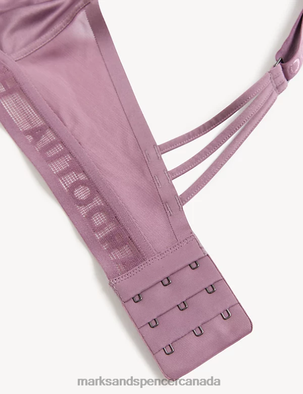 Marks and Spencer sale - Unisex Dusted Mauve Clothing Marks & Spencer Tivoli Mesh Non Wired Bralette 20VTD4484