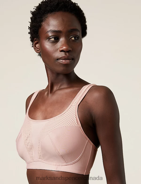 Marks and Spencer sale - Unisex Dusted Pink Clothing Marks & Spencer 2pk Ultimate Support Non Wired Sports Bras 20VTD4158