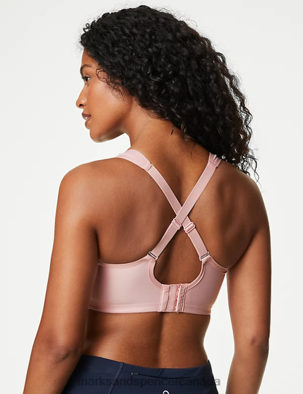Unisex Dusted Pink Clothing Marks & Spencer 2pk Ultimate Support Non Wired Sports Bras 20VTD4464 - Marks and Spencer Canada locations