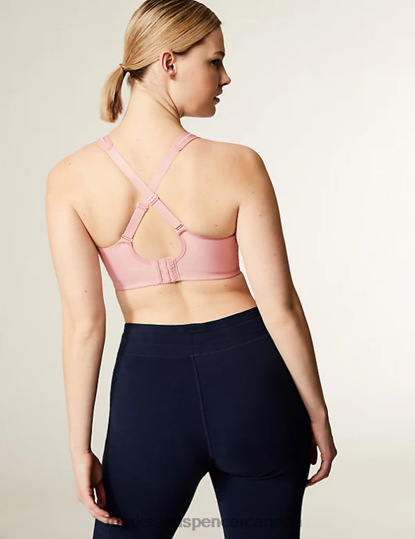 Unisex Dusted Pink Clothing Marks & Spencer 2pk Ultimate Support Non Wired Sports Bras 20VTD4464 - Marks and Spencer Canada locations
