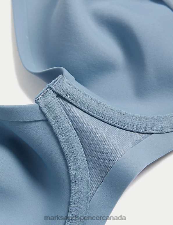Marks and Spencer Canada - Unisex Grey Blue Clothing Marks & Spencer Flexifit Invisible Wired Full-cup Bra 20VTD4379