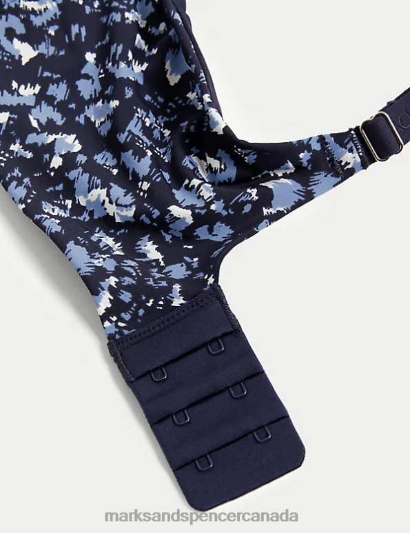 Unisex Grey Blue Clothing Marks & Spencer Flexifit Non Wired Bralette 20VTD4362 - Marks and Spencer outlet