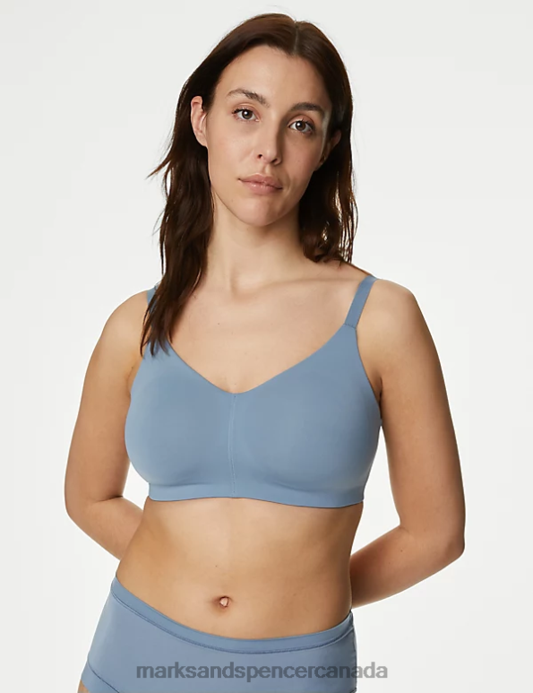 Unisex Grey Blue Clothing Marks & Spencer Flexifit Non-Wired Full Cup Bra 20VTD4135 - Marks and Spencer Canada locations