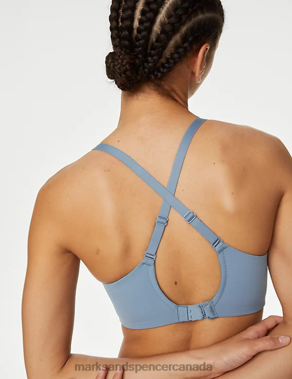 Marks and Spencer sale - Unisex Grey Blue Clothing Marks & Spencer Flexifit Non Wired Full Cup Bra 20VTD4141
