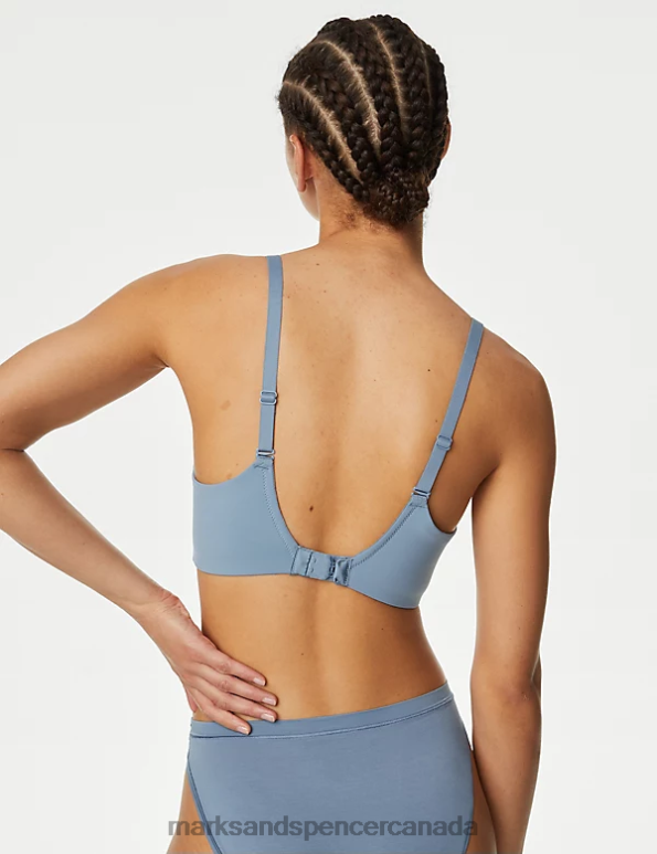 Marks and Spencer sale - Unisex Grey Blue Clothing Marks & Spencer Flexifit Non Wired Full Cup Bra 20VTD4141
