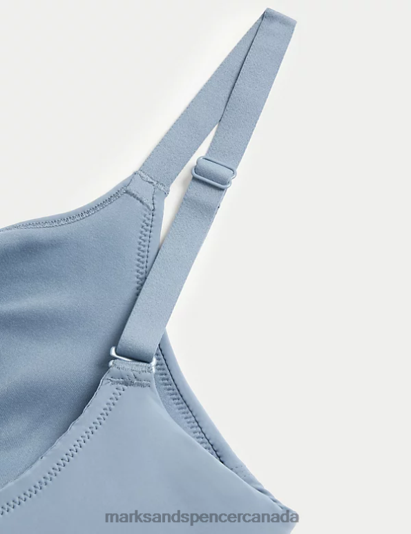Marks and Spencer sale - Unisex Grey Blue Clothing Marks & Spencer Flexifit Non Wired Full Cup Bra 20VTD4141