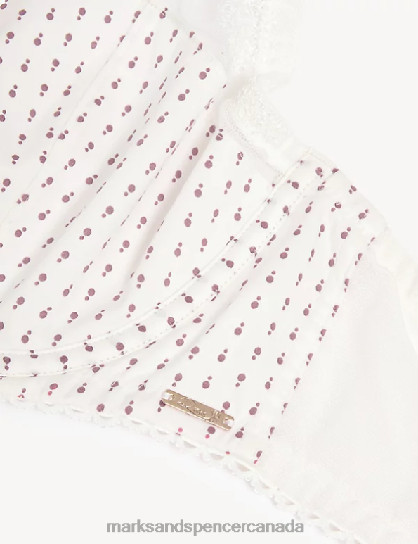Marks and Spencer near me - Unisex Ivory Mix Clothing Marks & Spencer Ammi Wired Balcony Bra With Cotton 20VTD3700