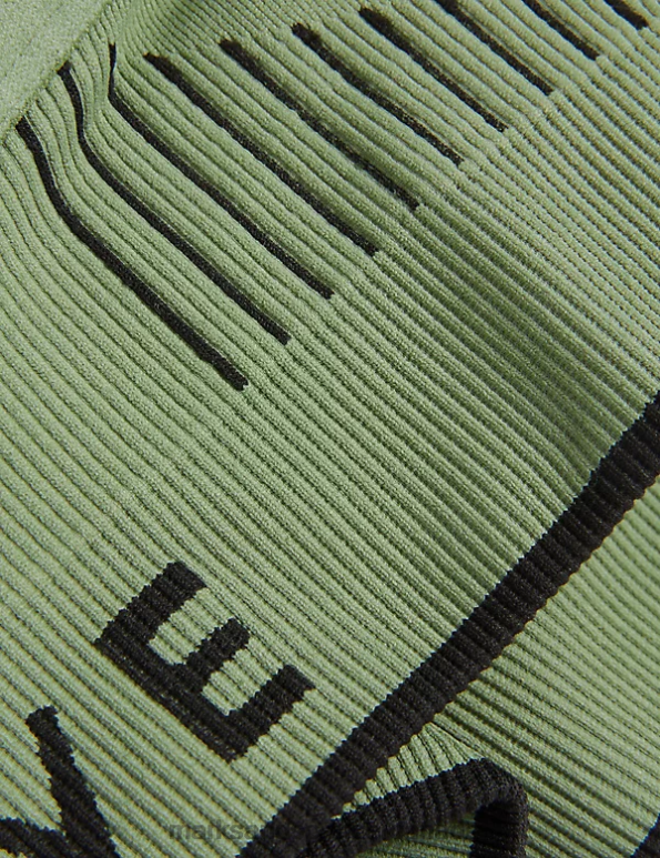 Marks and Spencer Canada - Unisex Khaki Clothing Marks & Spencer Medium Support Non Wired Sports Bra 20VTD4049