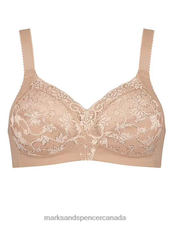 Marks and Spencer sale - Unisex Light Sand Clothing Marks & Spencer Delicate Doreen Non Wired Full Cup Bra 20VTD3661
