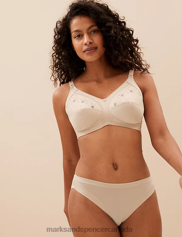 Marks and Spencer Canada - Unisex Opaline Clothing Marks & Spencer Total Support Embroidered Full Cup Bra 20VTD4351