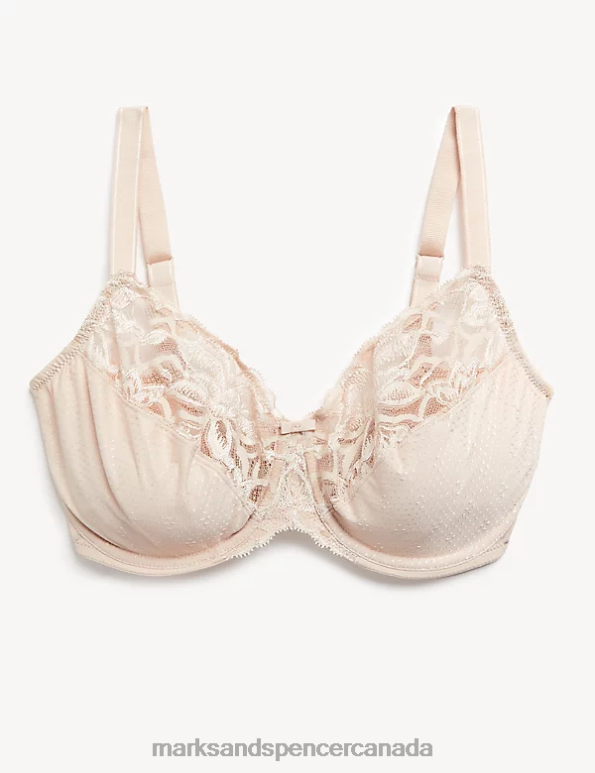 Marks and Spencer Canada - Unisex Opaline Clothing Marks & Spencer Wild Blooms Minimiser Full Cup Bra 20VTD4029