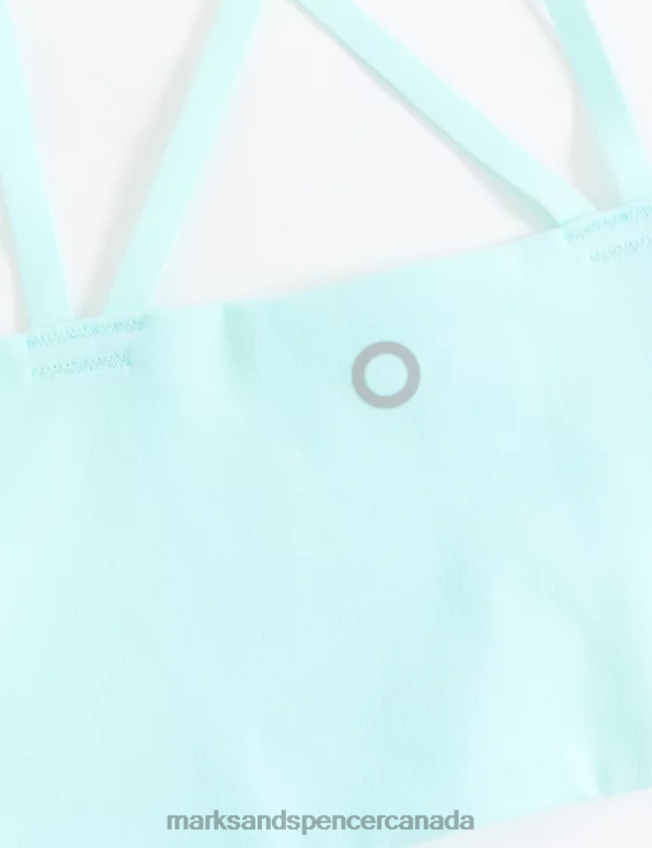 Marks and Spencer sale - Unisex Pale Aqua Clothing Marks & Spencer Medium Support Non Wired Sports Bra 20VTD4151