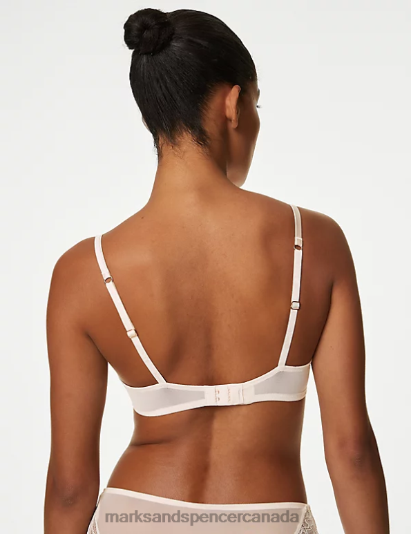 Marks and Spencer near me - Unisex Pale Opaline Clothing Marks & Spencer Silk Wired Balcony Bra 20VTD4904