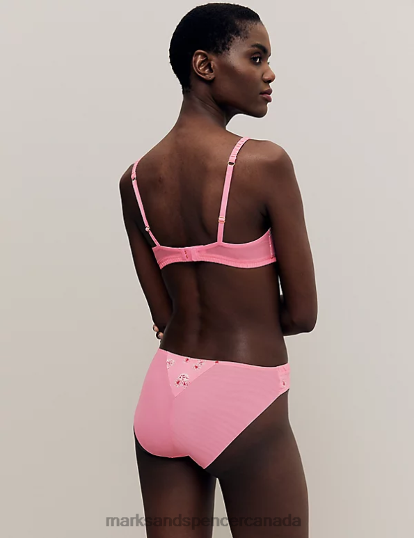 Marks and Spencer sale - Unisex Pink Mix Clothing Marks & Spencer Floral Print Wired Full Cup Bra 20VTD3914