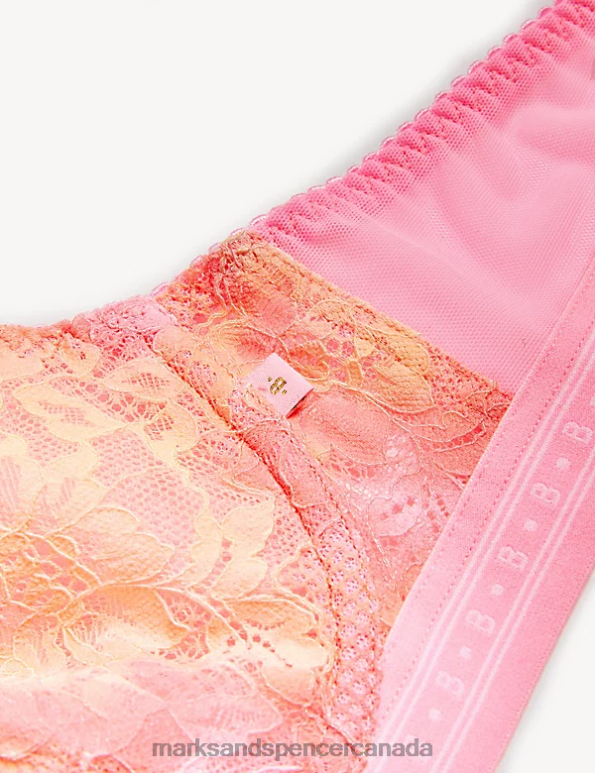Marks and Spencer sale - Unisex Pink Mix Clothing Marks & Spencer Meia Lace Wired Balcony Bra 20VTD4312