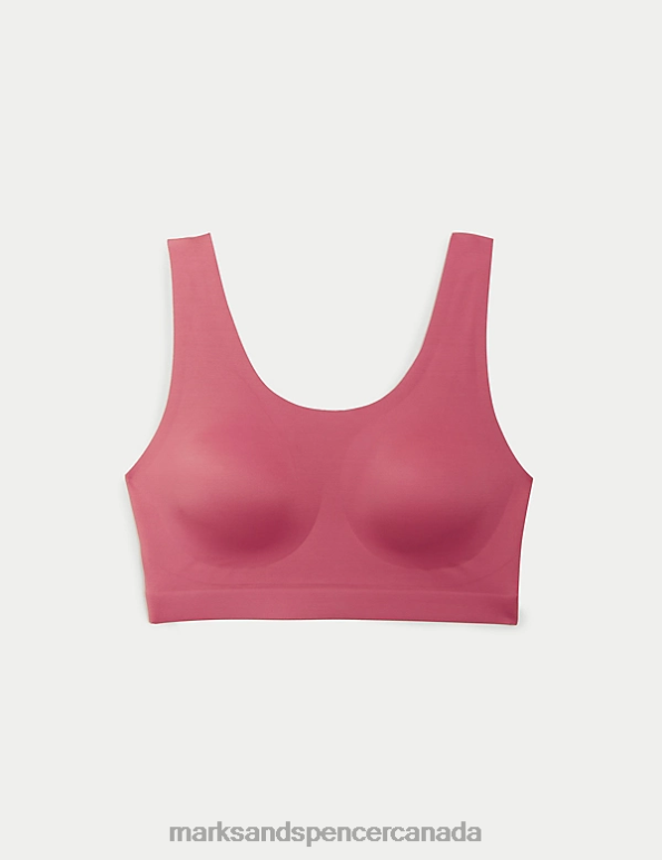 Unisex Raspberry Clothing Marks & Spencer Flexifit Non Wired Crop Top 20VTD1346 - Marks and Spencer Canada locations
