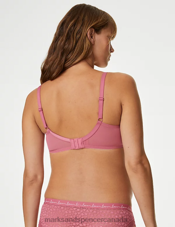 Unisex Raspberry Mix Clothing Marks & Spencer 2pk Lace & Mesh Nursing Bras 20VTD4222 - Marks and Spencer online