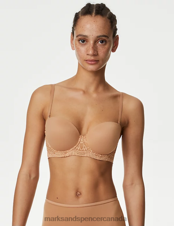 Marks and Spencer Canada - Unisex Rich Amber Clothing Marks & Spencer Body Soft Wired Strapless Bra 20VTD4493