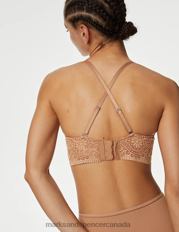 Marks and Spencer Canada - Unisex Rich Amber Clothing Marks & Spencer Body Soft Wired Strapless Bra 20VTD4493
