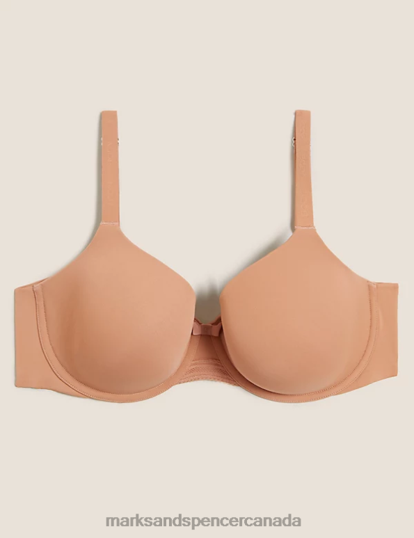 Marks and Spencer Canada - Unisex Rich Amber Clothing Marks & Spencer Flexifit Wired Full-Cup T-Shirt Bra 20VTD4055