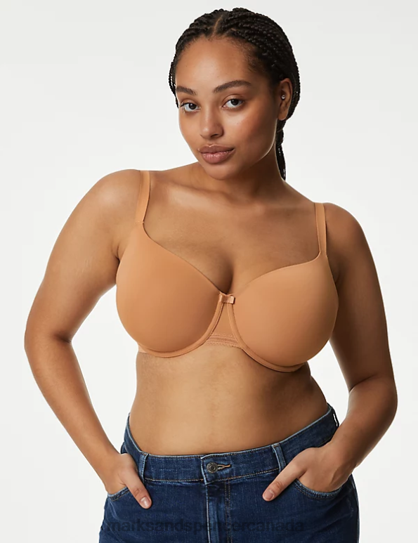 Marks and Spencer Canada - Unisex Rich Amber Clothing Marks & Spencer Flexifit Wired Full-Cup T-Shirt Bra 20VTD4055