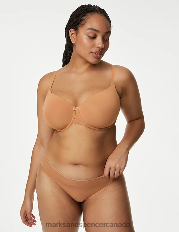Marks and Spencer Canada - Unisex Rich Amber Clothing Marks & Spencer Flexifit Wired Full-Cup T-Shirt Bra 20VTD4055