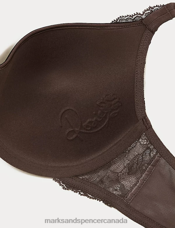 Marks and Spencer sale - Unisex Rich Quartz Clothing Marks & Spencer Lace Wired Full Cup Bra With Silk 20VTD4391